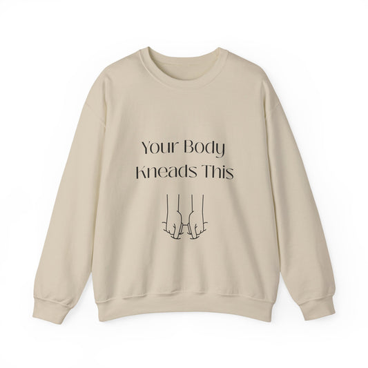 Your Body Knows This sweatshirt | minimalist line art linking fingers