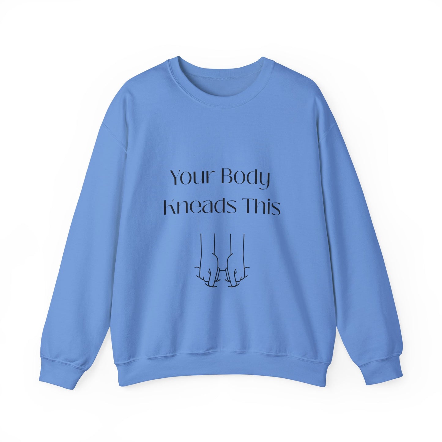 Your Body Knows This sweatshirt | minimalist line art linking fingers