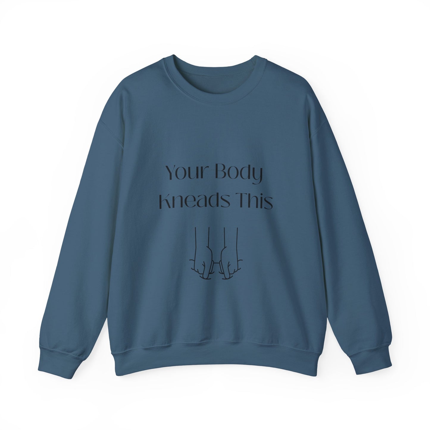 Your Body Knows This sweatshirt | minimalist line art linking fingers