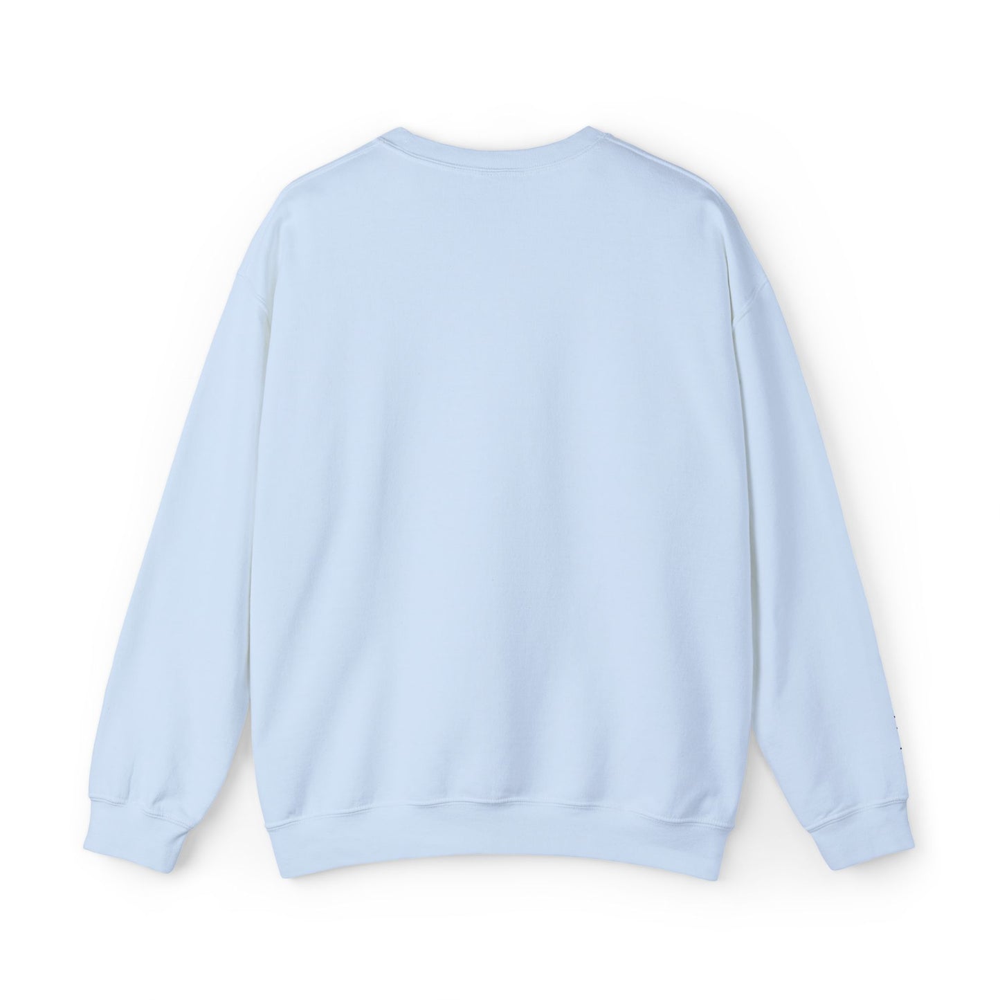 Licensed Crewneck Sweatshirt — Minimal Script Graphic Embroderd