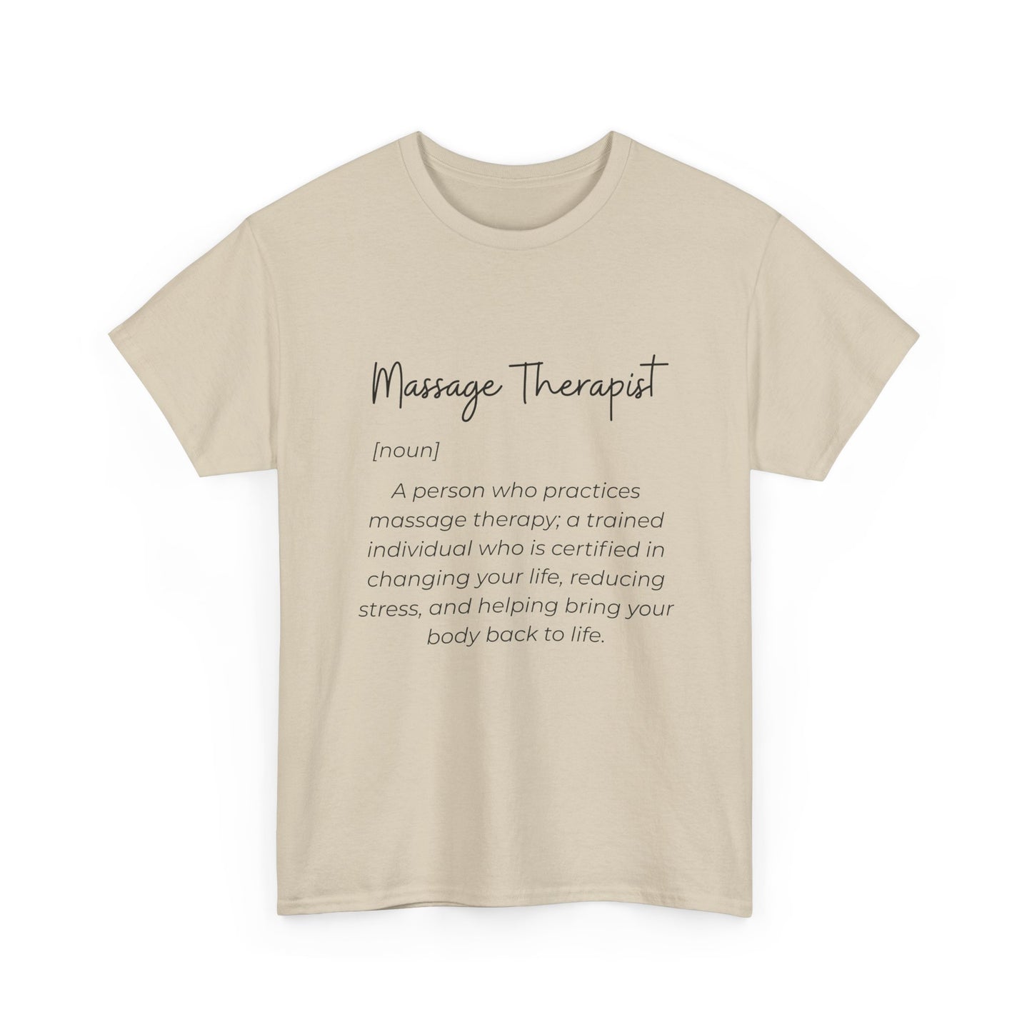 Massage Therapist Definition T-Shirt — Gift for Massage Therapists