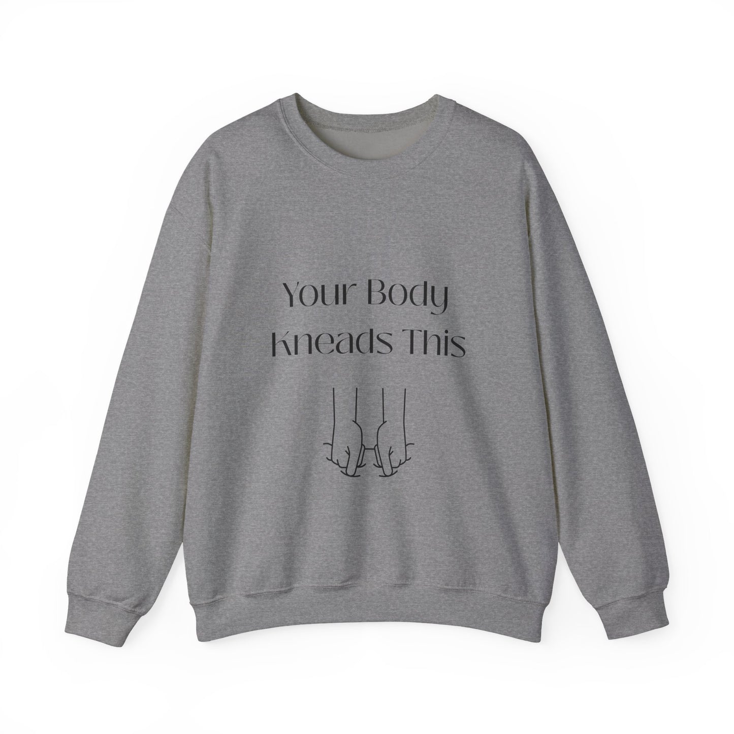 Your Body Knows This sweatshirt | minimalist line art linking fingers