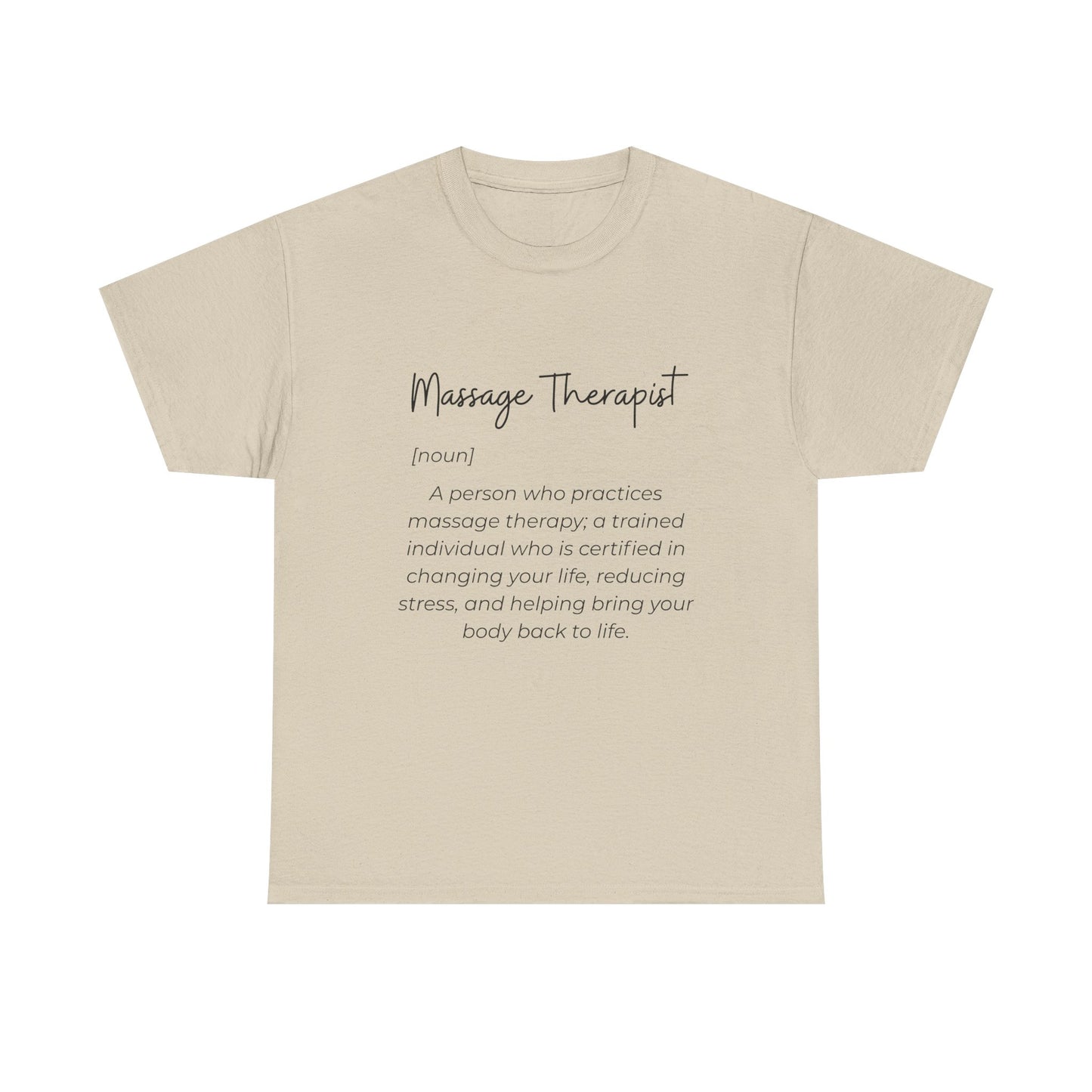 Massage Therapist Definition T-Shirt — Gift for Massage Therapists