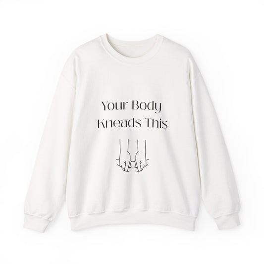 Your Body Knows This sweatshirt | minimalist line art linking fingers