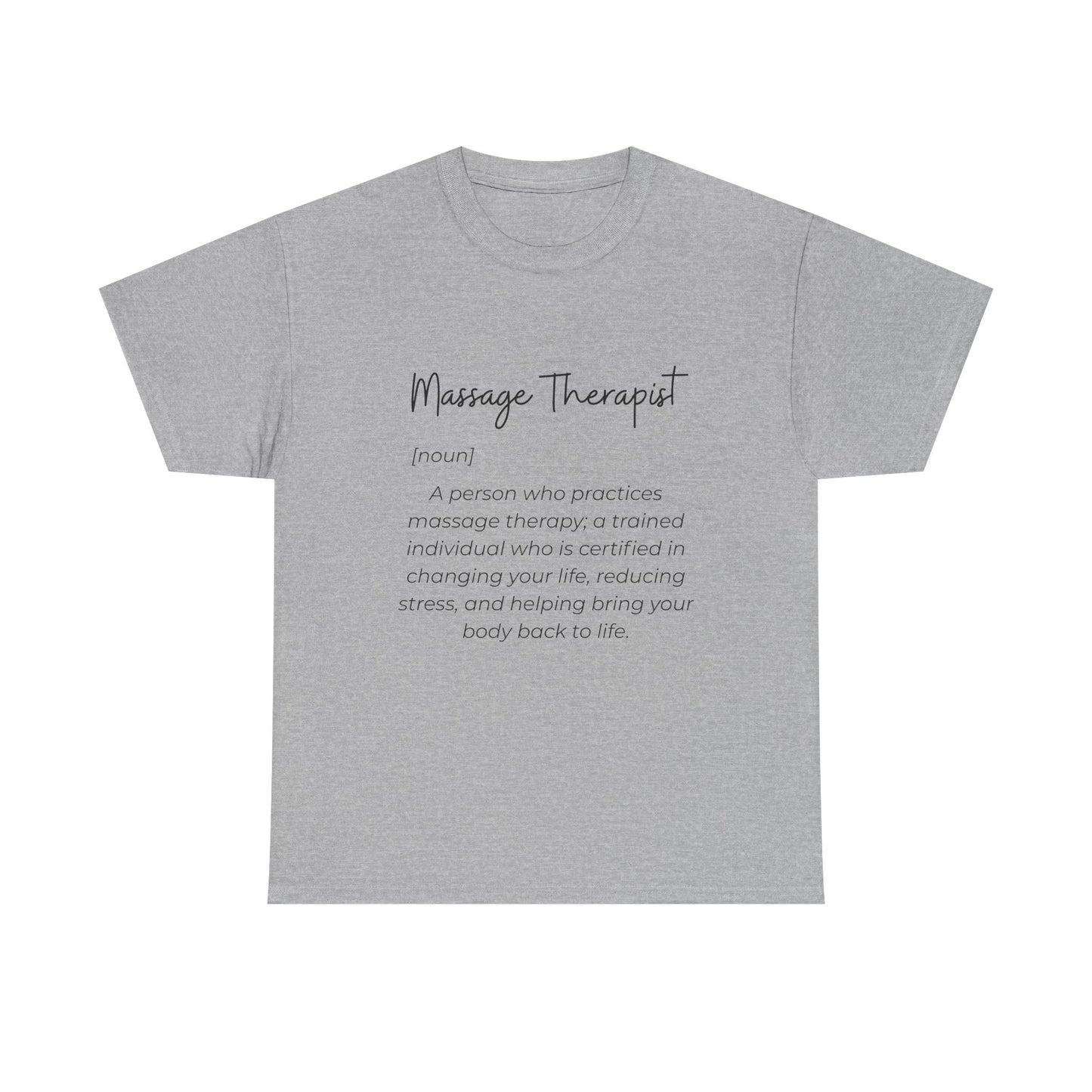 Massage Therapist Definition T-Shirt — Gift for Massage Therapists