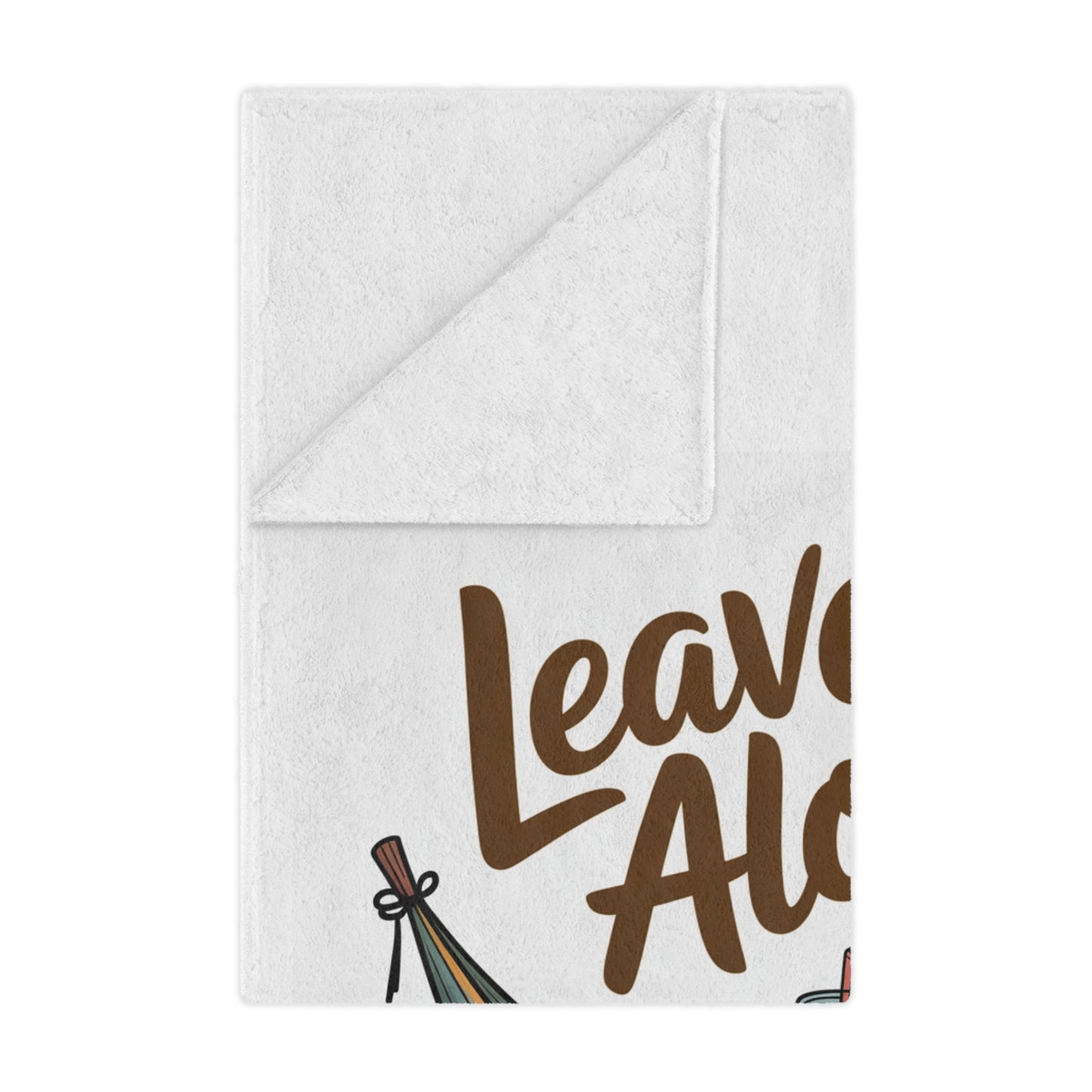 Minky Blanket — "Leave Me Alone I'm Relaxing" Sloth Hammock Throw for Cozy Lounging