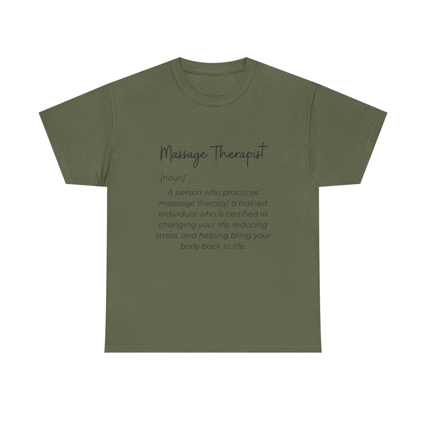 Massage Therapist Definition T-Shirt — Gift for Massage Therapists