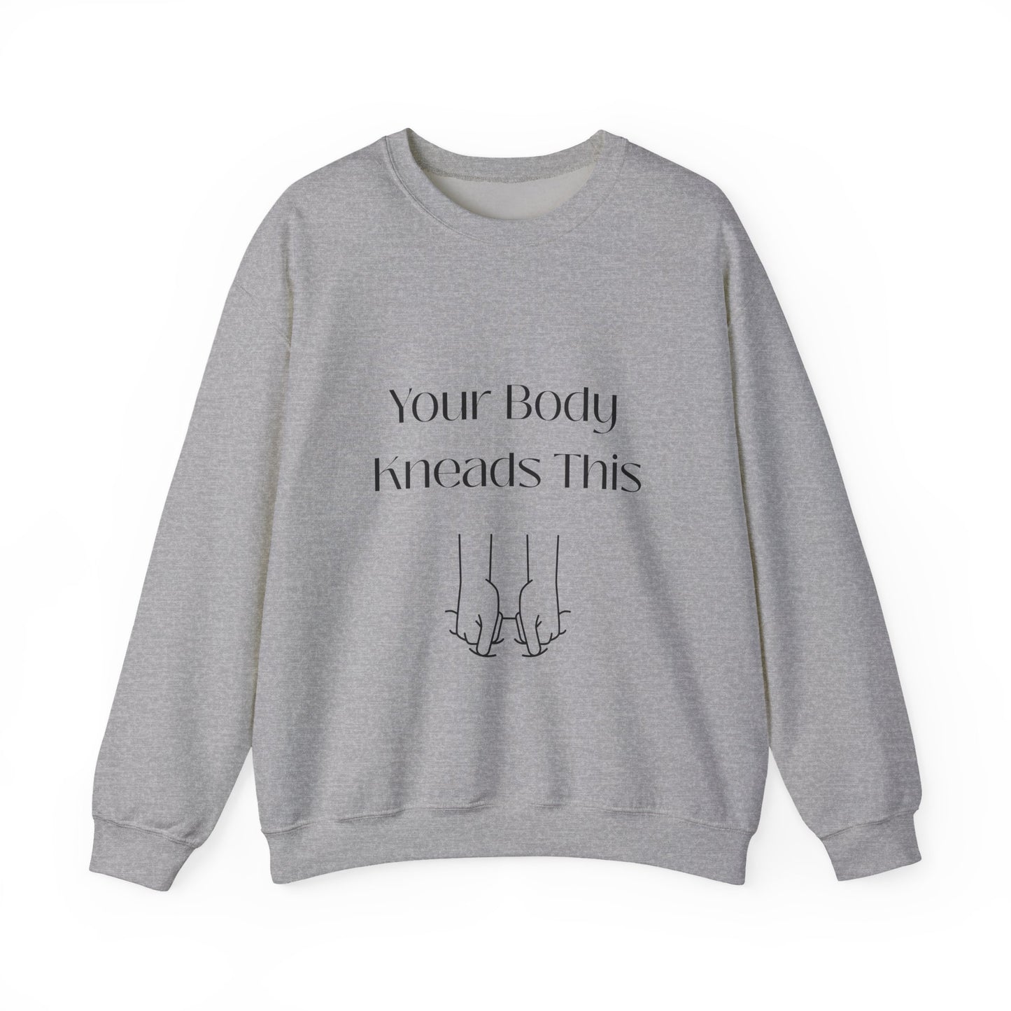 Your Body Knows This sweatshirt | minimalist line art linking fingers