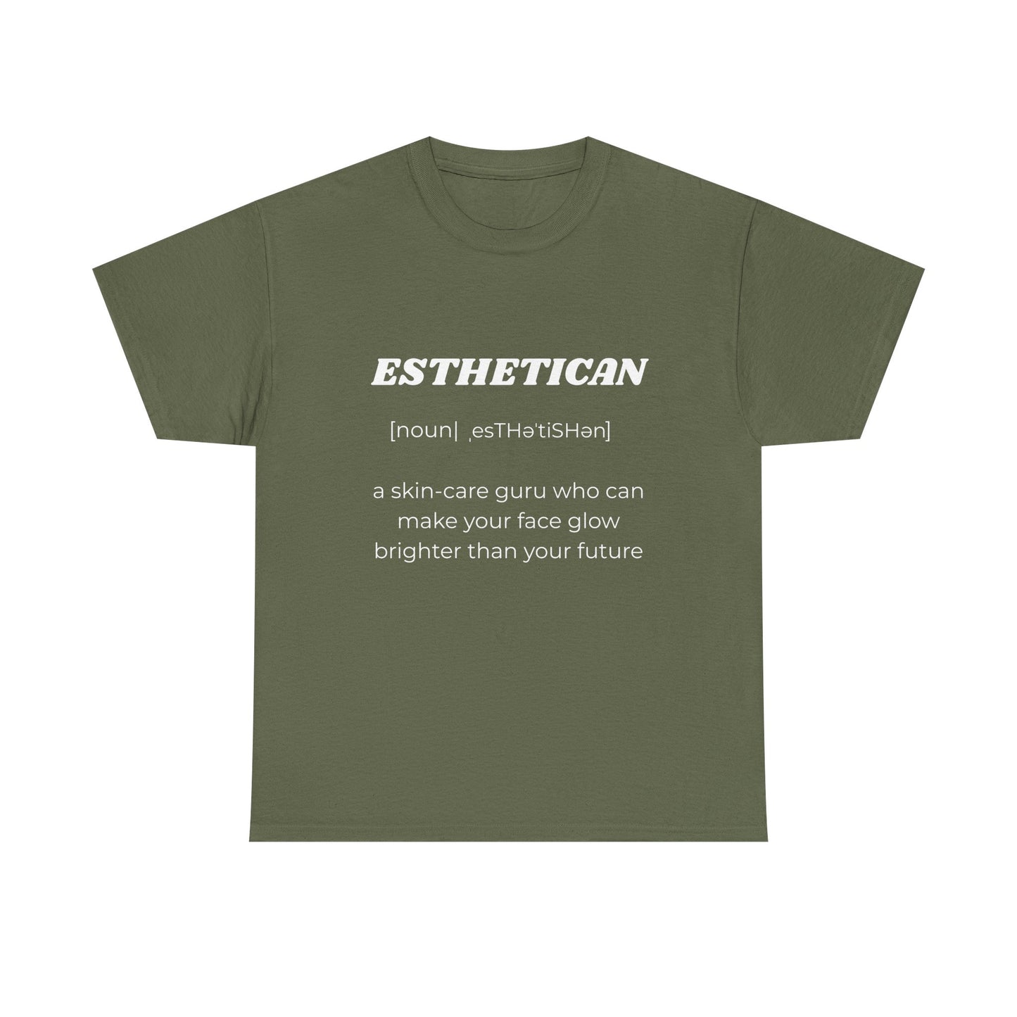 Esthetician Definition T-Shirt — Funny Skincare Pro Tee