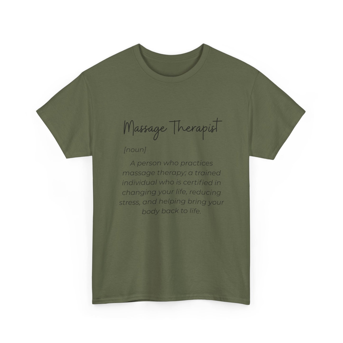 Massage Therapist Definition T-Shirt — Gift for Massage Therapists