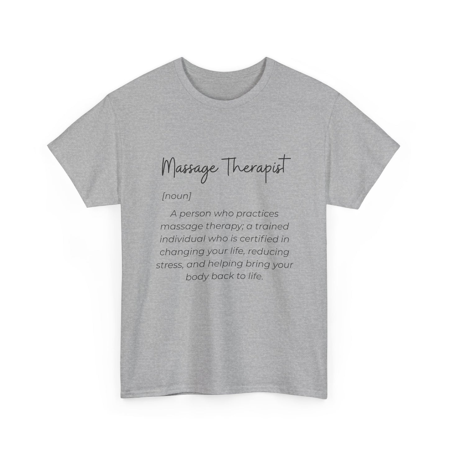 Massage Therapist Definition T-Shirt — Gift for Massage Therapists