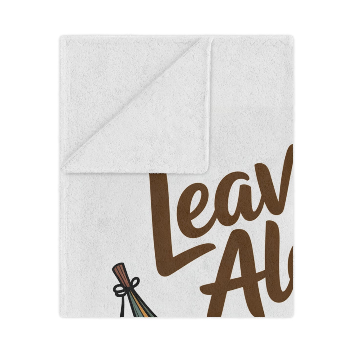 Minky Blanket — "Leave Me Alone I'm Relaxing" Sloth Hammock Throw for Cozy Lounging