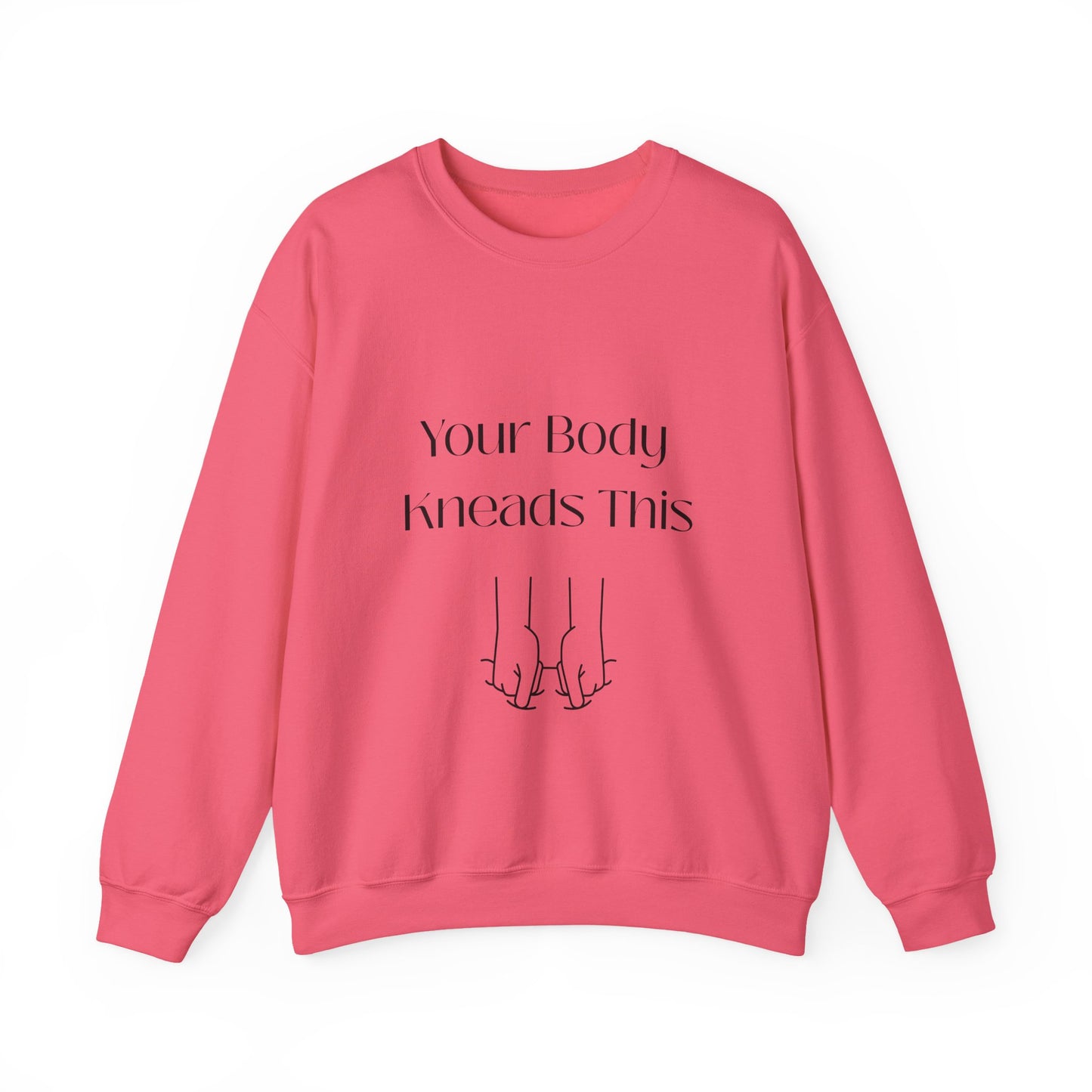 Your Body Knows This sweatshirt | minimalist line art linking fingers