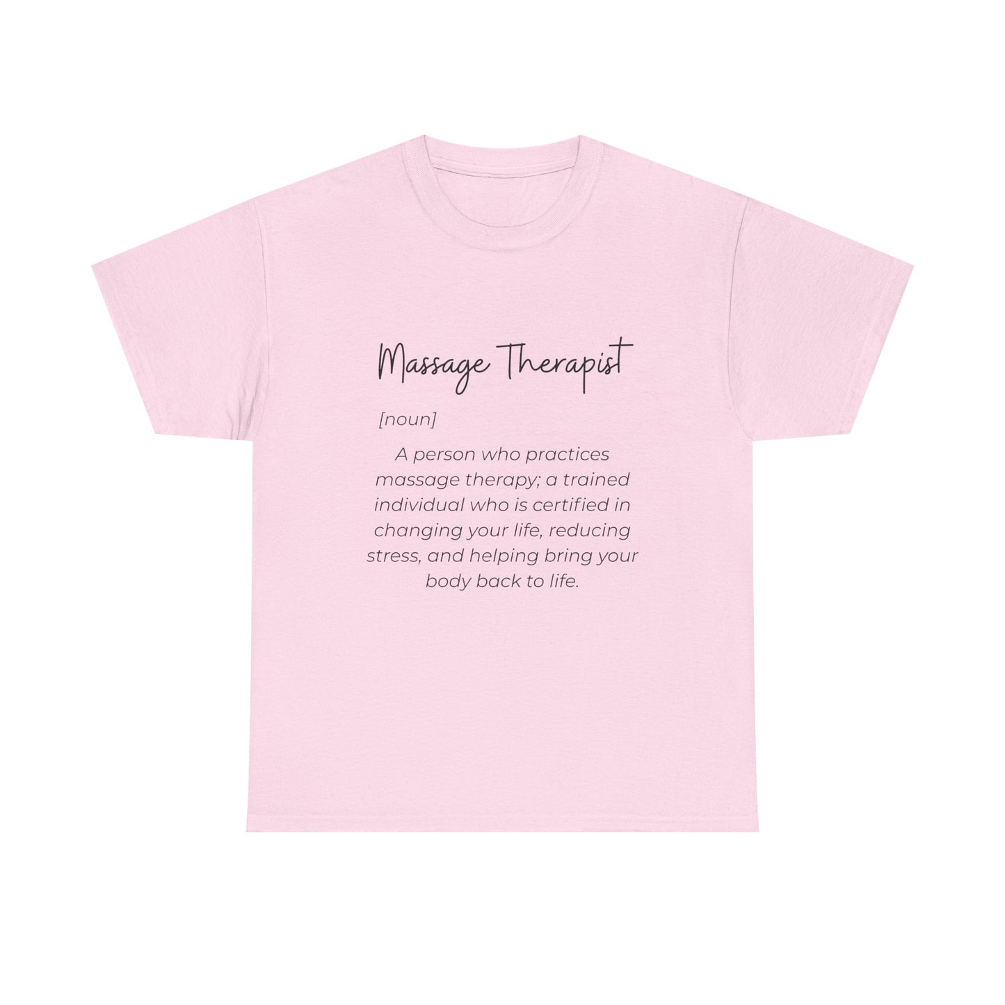 Massage Therapist Definition T-Shirt — Gift for Massage Therapists