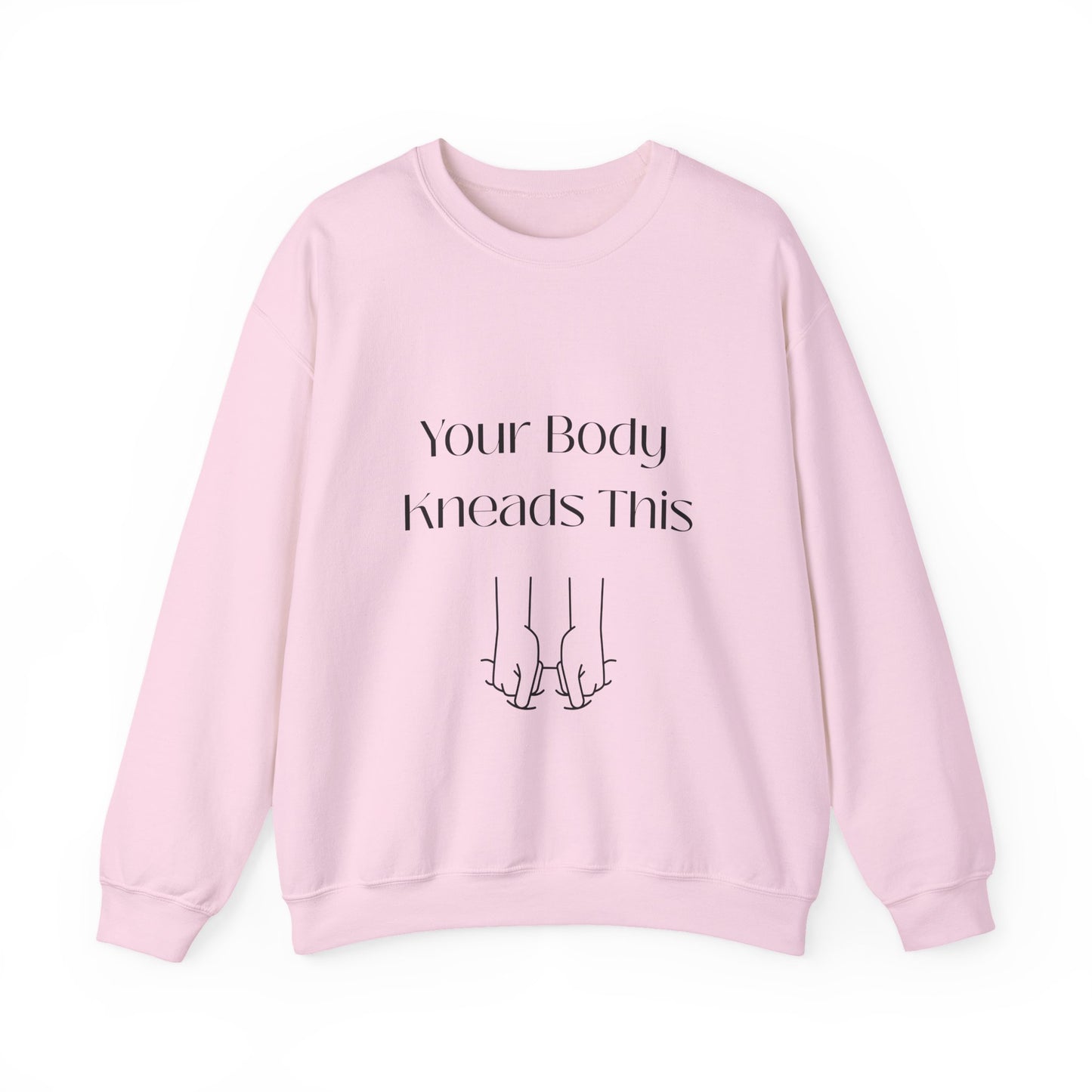 Your Body Knows This sweatshirt | minimalist line art linking fingers