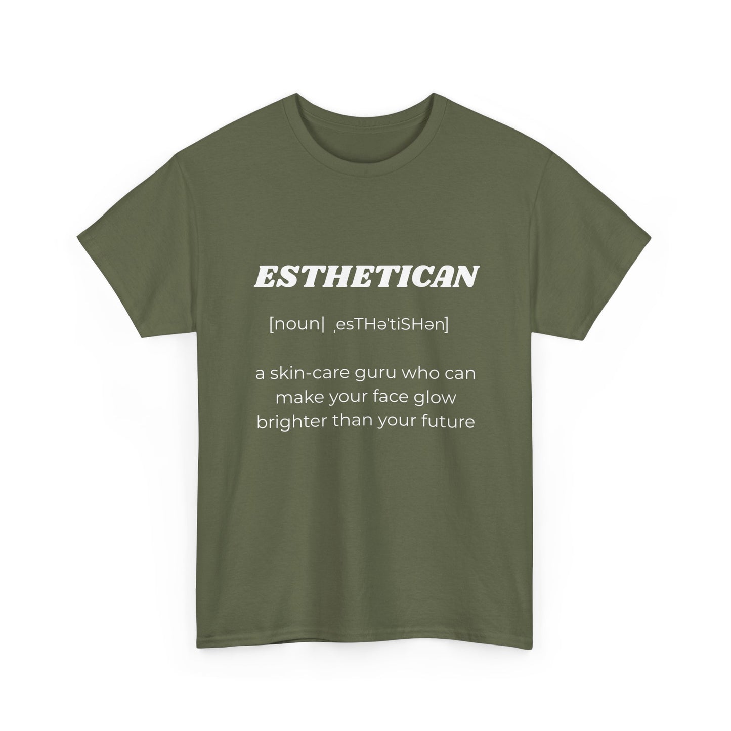 Esthetician Definition T-Shirt — Funny Skincare Pro Tee